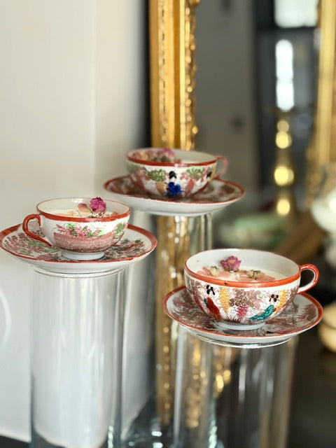 L'Escapade d'Orient, chandelle en tasse de porcelaine