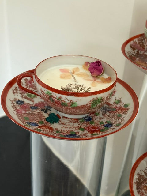 L'Escapade d'Orient, chandelle en tasse de porcelaine