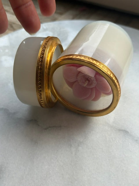 L'Ecrin d'Opaline, chandelle fleurie parfumée
